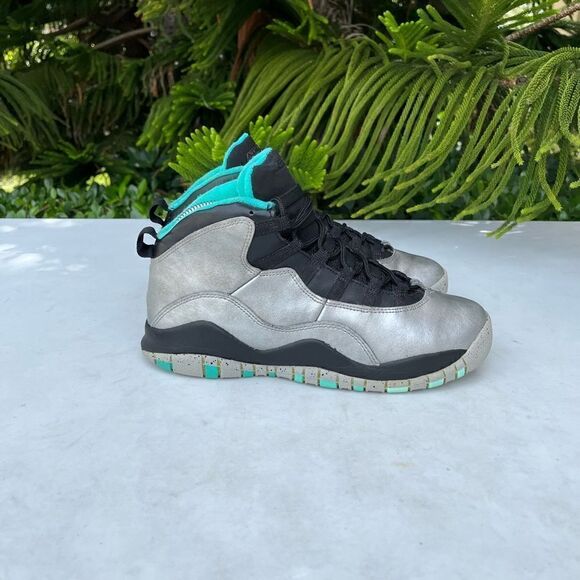 Jordan 10 Retro 30TH Lady Liberty Metallic Shoes Youth Womens Size: 8 - Picture 3 of 8